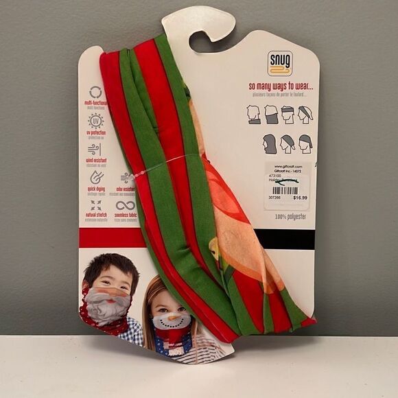 Snug Adult Unisex Multicolor Christmas Elf Multi Scarf OS NWT - Picture 2 of 2